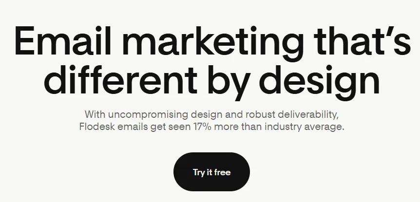 Flodesk email marketing tool