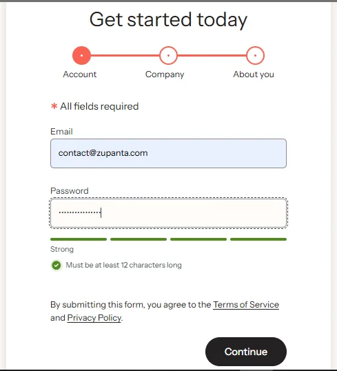 Klaviyo Registration form