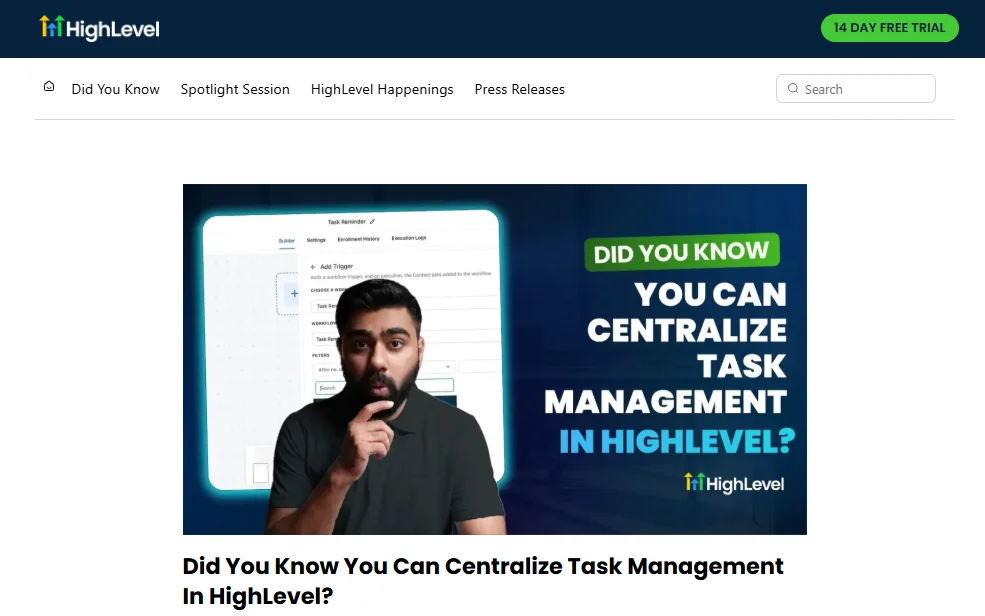 gohighlevel Centralized Campaign Management