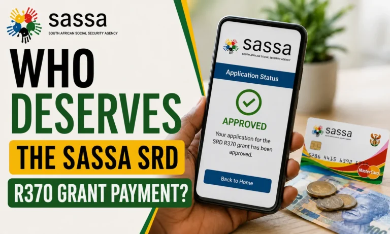 Who Deserves the SASSA SRD R370 Grant Payment?