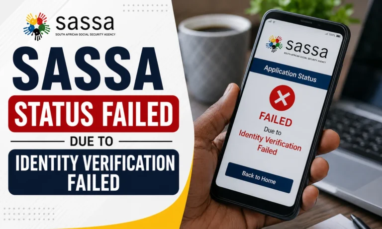 SASSA Status Failed Due to Identity Verification Failed